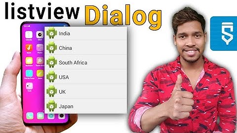 Listview in dialog full details video in sketchware hindi  videos android studio /Aauraparti