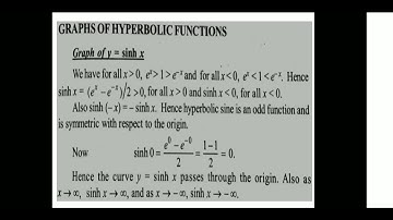 Graphs of Hyperbolic Functions|Second SEM UG|Calicut University|Complimentary Course Mathematics