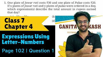 Question 1 | Figure it Out | Page 102 | Class 7 Maths | Chapter 4 | Expressions Using Letter-Numbers