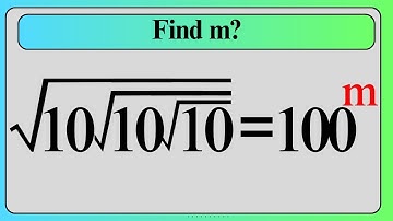Nice Square Root Math Simplification |Find the value of m