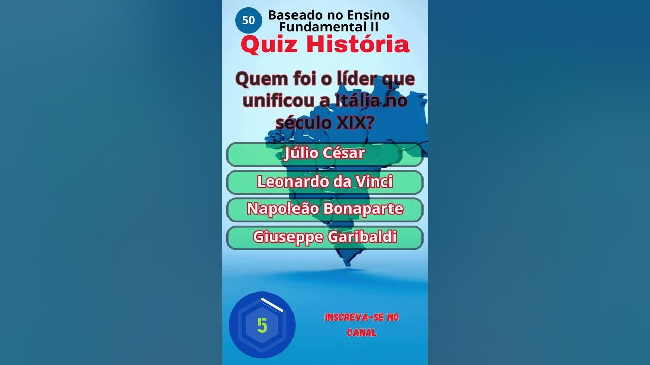 Quiz História 6 #quiz #quizz #curiosidades #quizmania #quizze 