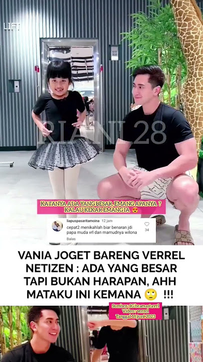 VANIA JOGET BARENG VERREL #artisviral #artis #verrelbramasta #vaniaathabinaterbaru #anakpintar