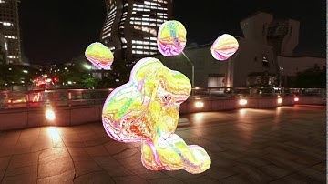 Metalballs with different post-processing effects in OpenGL