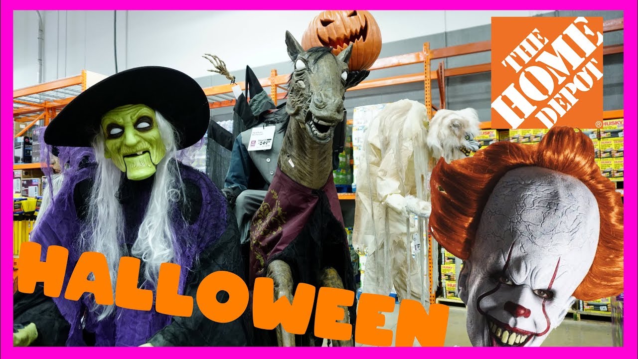 HALLOWEEN at THE HOME DEPOT 2019 || HALLOWEEN ANIMATRONICS, DECORATIONS ...