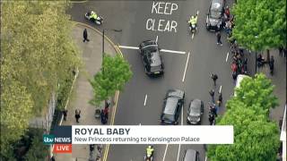 ITV News: The Royal Baby - William and Kate leave the hospital - 2nd May 2015