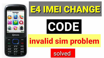 Q mobile E4 imei change[qmobile E4]mrsakhawat