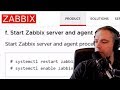 Start zabbix server 42 and agent processes