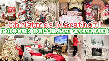 CHRISTMAS DECORATING MARATHON 2024 | CHRISTMAS DECORATE WITH ME! | CHRISTMAS DECORATION IDEAS