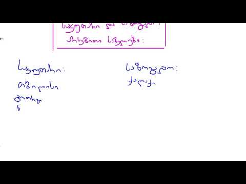 ქართული - არსებითი სახელი - საკუთარი და საზოგადო