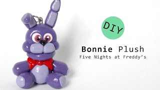 Five Nights at Freddy's Bonnie Plush Polymer Clay Tutorial