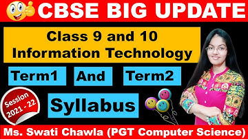 Term wise Syllabus for  Class 9 and 10 Information Technology (402)