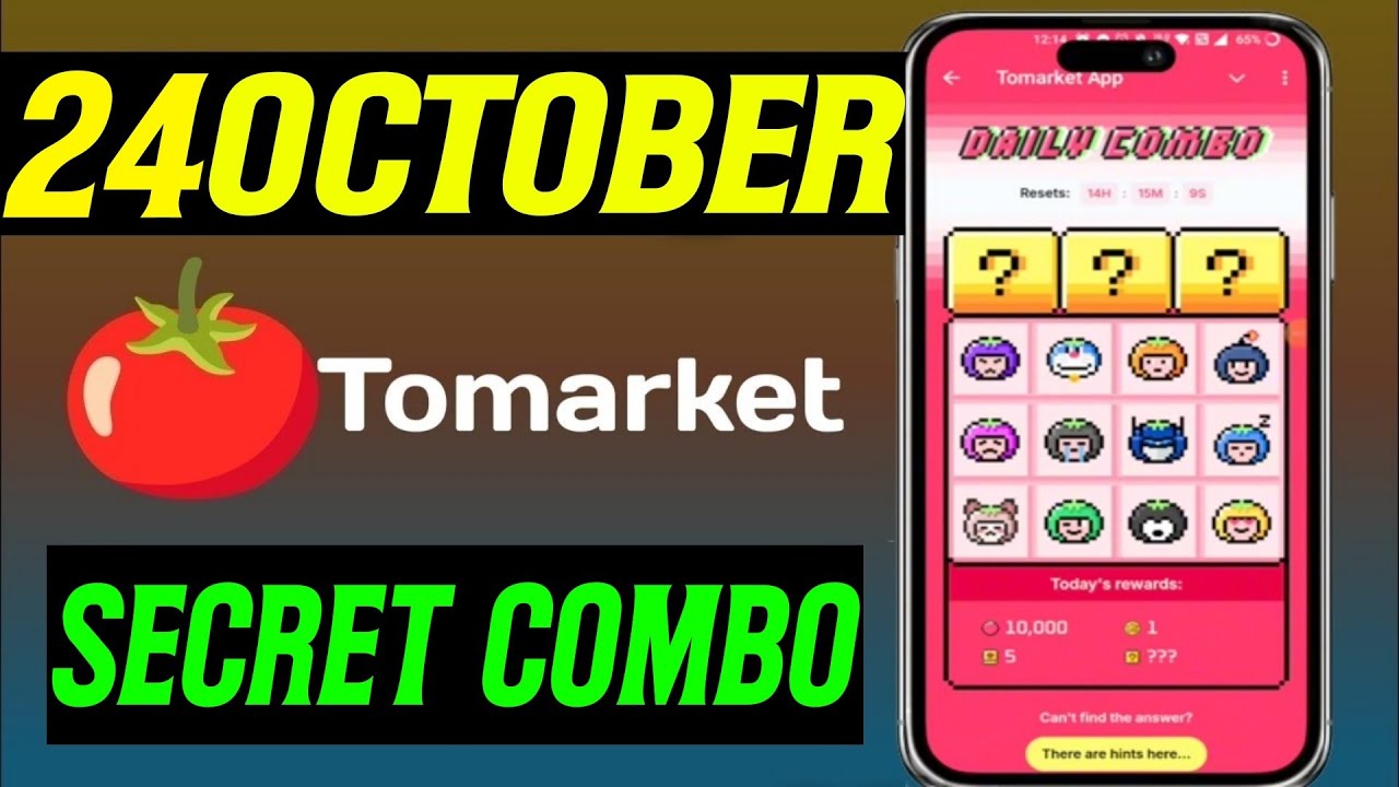🍅Tomarket Airdrop Combo 24 October | Tomarket Daily Combo Today | Tomarket Secret Combo Today