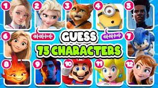 Guess 75 Character By Their Song? | Netflix Puss In Boots Quiz, Sing 1&2, Zootopia lGuess The Song?
