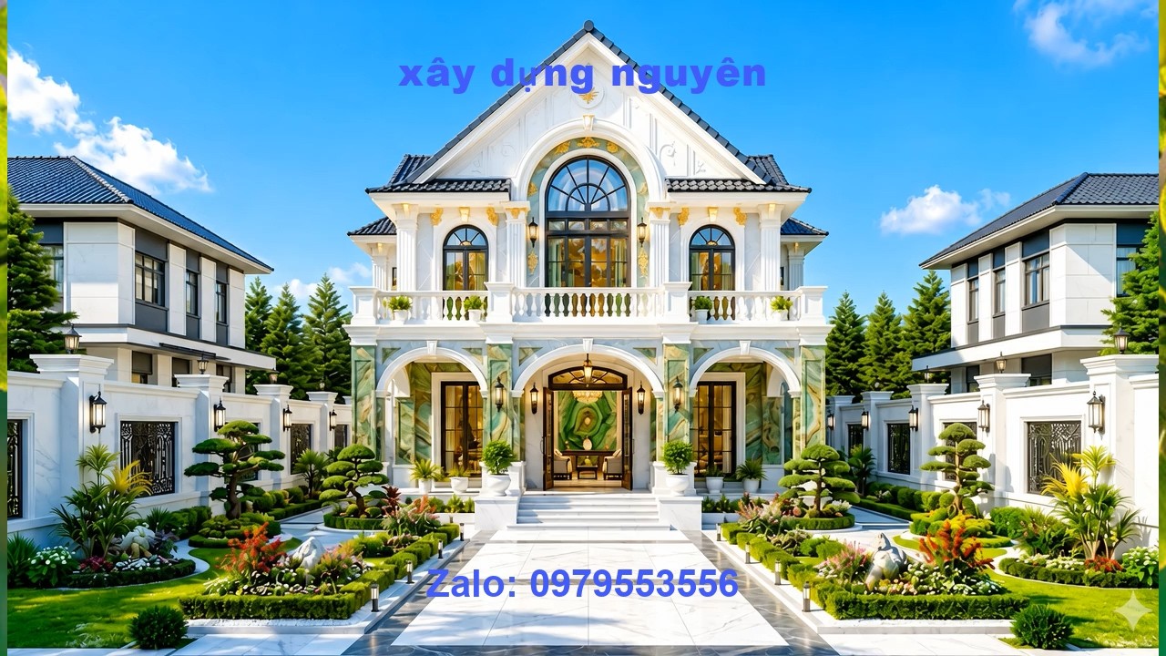 Mẫu Biệt Thự 2 Tầng Mái Thái Diện Tích 10x17m Thiết Kế 6 Phòng Ngủ #nha2tang #maithai