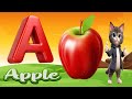 Phonics Song 1 with TWO Words in 3D - A For Airplane - ABC Alphabet Songs with Sounds for Childrens