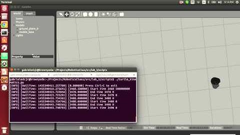 Turtlebot using Kinematics to draw triangle