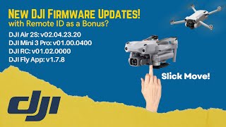 New DJI Firmware Updates for Air 2S & Mini 3 Pro - Served with Remote ID!