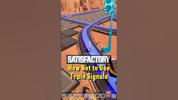 This is What Happens When You Forget the Golden Rule of Train Signals in Satisfactory #satisfactory