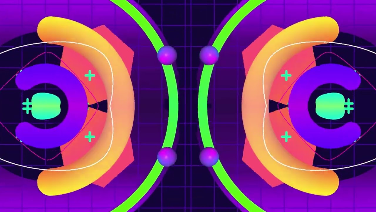 4-Hour 4K Retro-Futuristic VJ Loop | Colorful Symmetrical Geometric Visuals for DJ Sets & Events