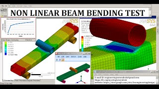 ANSYS Nonlinear Analysis | 3 Point bending | Shell Elements | Plotting the result data | GRS | screenshot 4