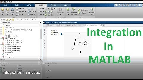 How to do integration in matlab || integration in matlab || integration process in matlab