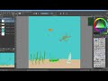 Drawing some underwater stuff.