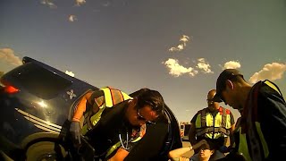 Wrong-Way DUI Suspect Crashes Head-On Into Another Drunk Driver – Caught on Police Bodycam! 🚔