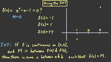 Lesson 6: Continuity : Using the Intermediate Value Theorem (IVT)