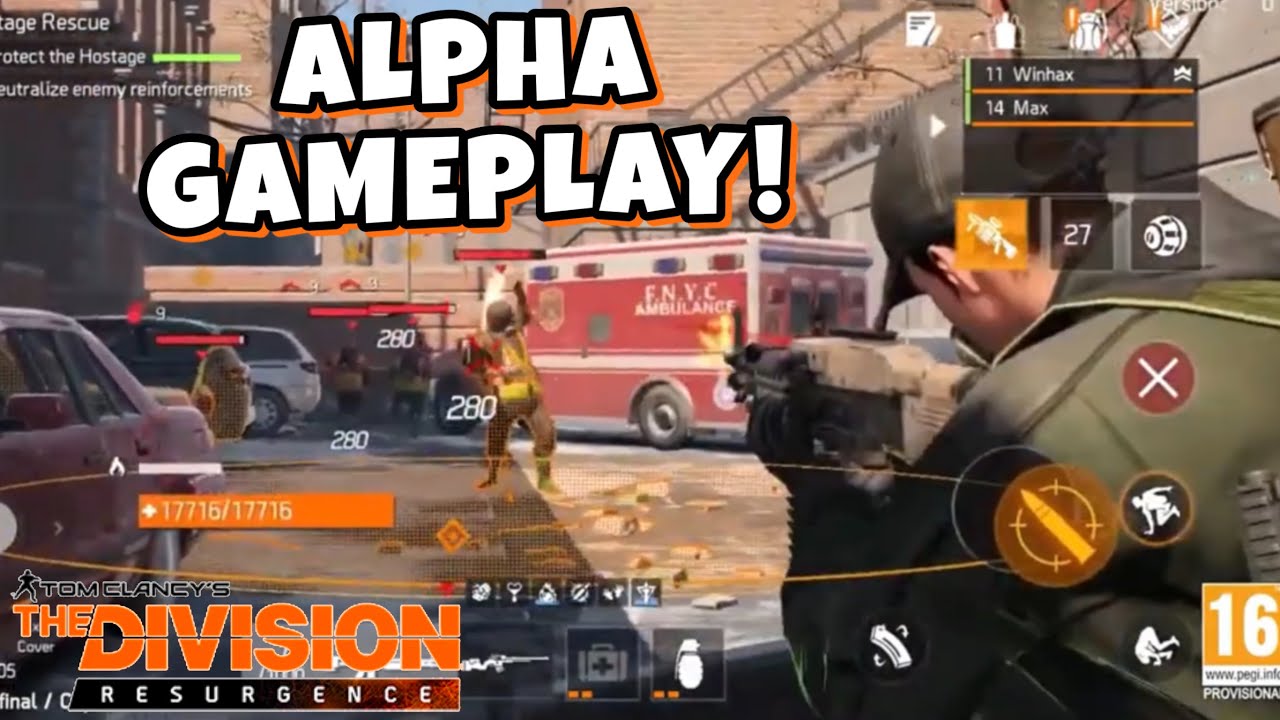 The Division Mobile Closed Alpha Gameplay!