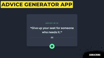Advice Generator App 💻🎲 React.js | Tailwind CSS | Vite.js