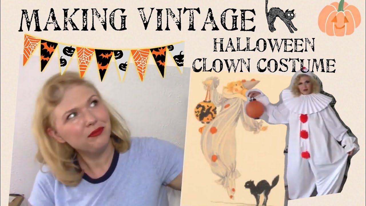 Making a vintage Halloween clown costume