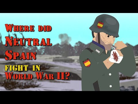 Where did Neutral Spain fight in WWII?