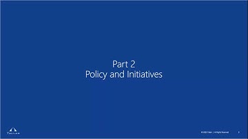 Azure Governance - Policies and Initiatives
