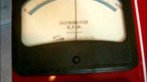 Sun 500 distributor tester machine demonstration