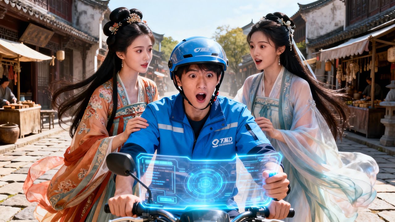 Livreur se téléporte dans l'Antiquité : Non seulement un système, mais aussi deux belles épouses !