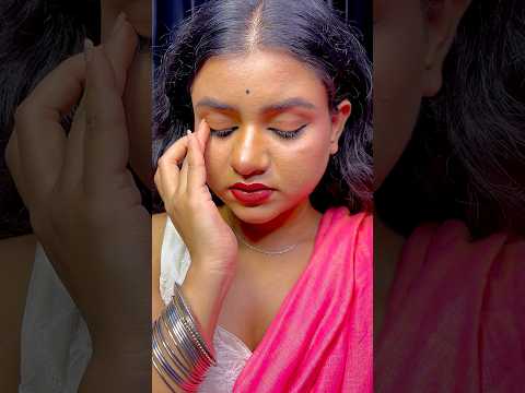 Bengali Baddie transition 🌸🖤 #trending #makeup #shorts #transition