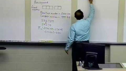 Floating Point Representation: Background: Part 1 of 3