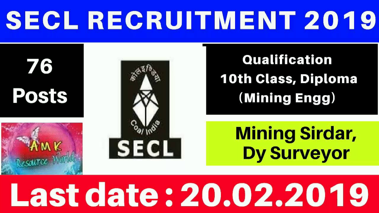 SECL Recruitment 2019