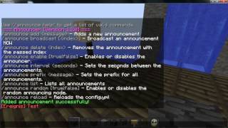 Minecraft Bukkit 1.3 - Announcer Tutorial