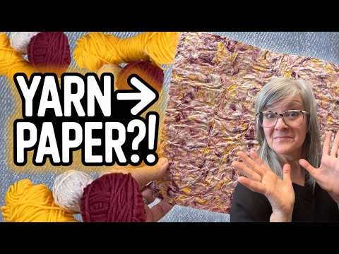 Don’t Toss Yarn Scraps! Make This Gorgeous DIY Paper Instead