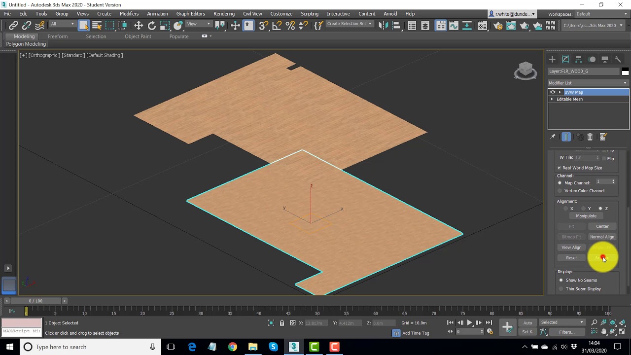3ds max 2020 - Architectural Visualisation - House-T - Part 4 - UVW ...
