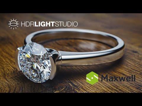 Jewelry rendering. Maxwell render + HDR Light Studio. Ювелирная визуализация. (RUS)