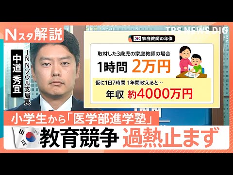 「塾に入るための塾」まで…過熱する韓国の教育競争 名門大でも安心できない「小学生が医学部クラス」を目指す“厳しい就職事情”【Nスタ解説】｜TBS NEWS DIG