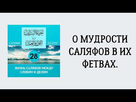 28. Жизнь саляфов между словом и делом // Сирадж Абу Тальха
