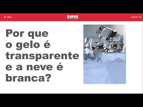 Vídeo: Por Que A Neve é branca?