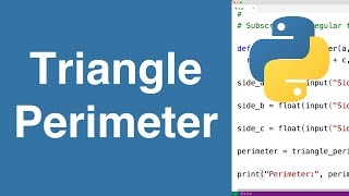 Perimeter Of A Triangle | Python Example Profile