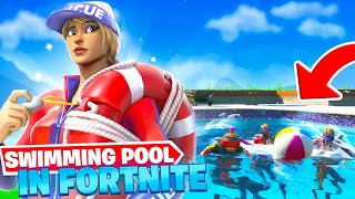 I opened up a SWIMMING POOL in Fortnite... (it worked)