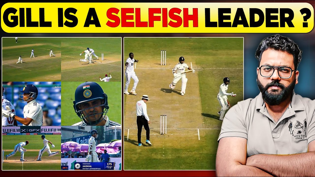 Yashasvi jaiswal heated argument with shubman gill after his Run out at 175 runs in today match