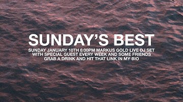 LIVE DJ SET - sunday