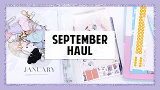 September 2021 Haul \/\/ 2022 Inserts, Planner Stickers, Wax Melts \& More!